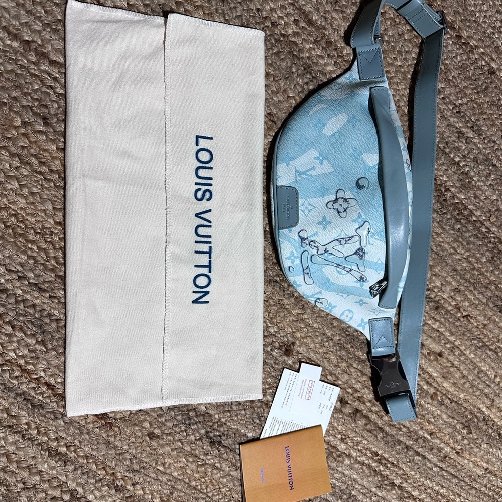 Louis Vuitton Blue Monogram Belt Bag
